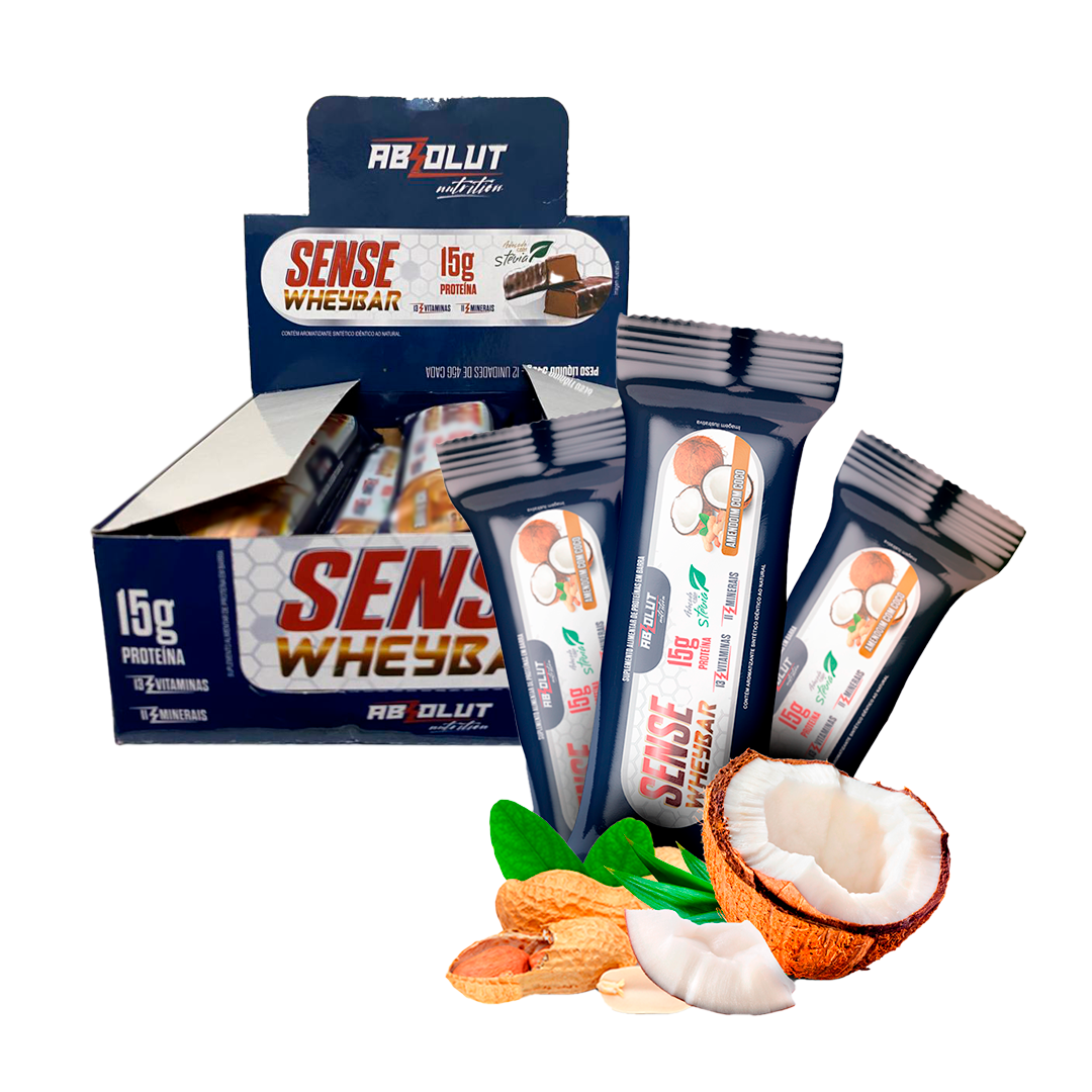 Barrinha de Proteína Amendoim c/ Coco 01 Unidade - ABSOLUT